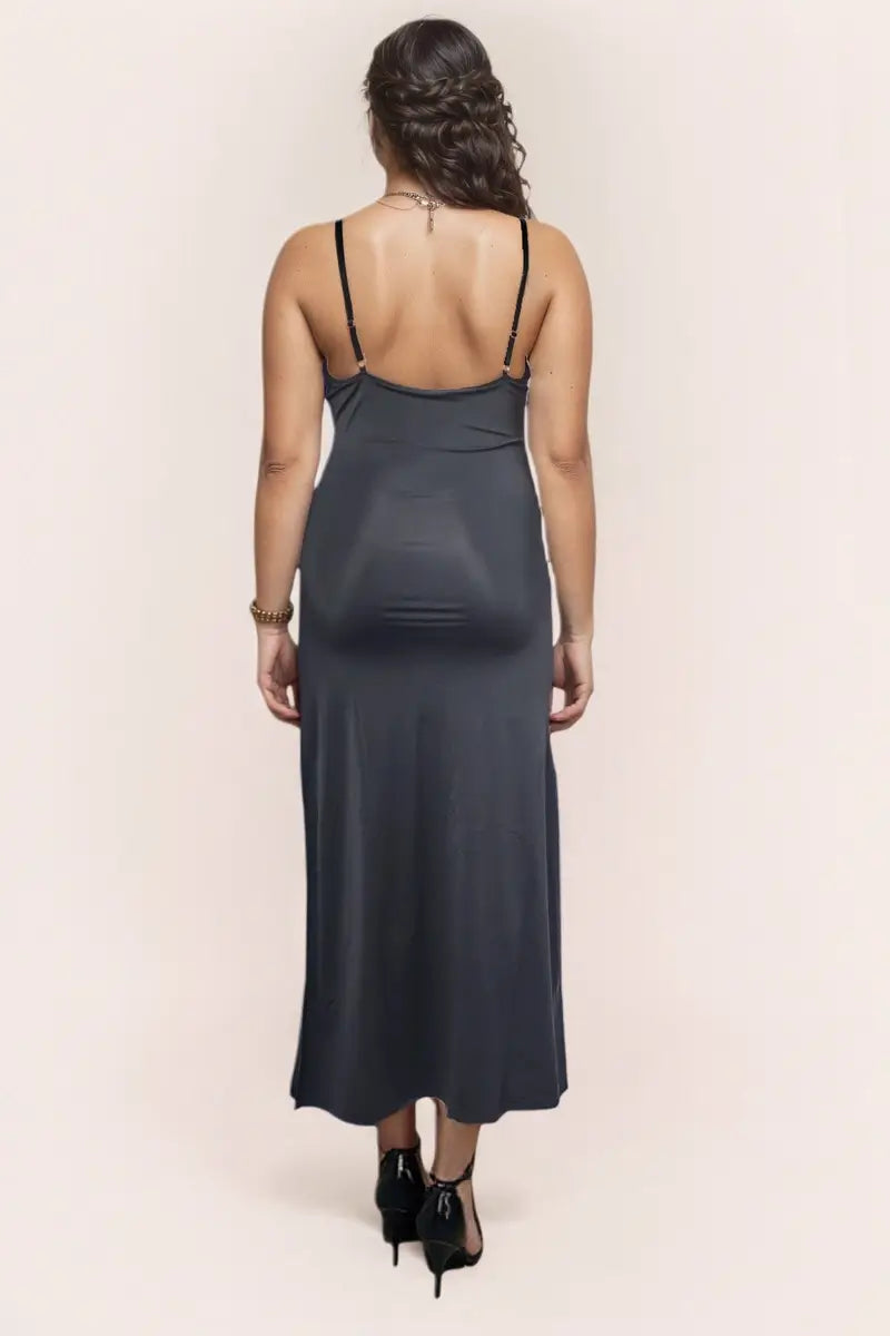 Lace Tummy Control 2-in-1 Shaping Midi Dress back view