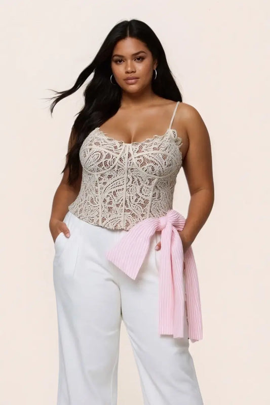 SunmolySexyBlack_Lace Wire-Free Camisole