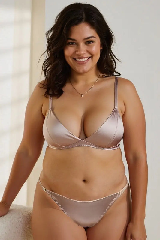 SunmolySexyBlack_Slip Bikini Set